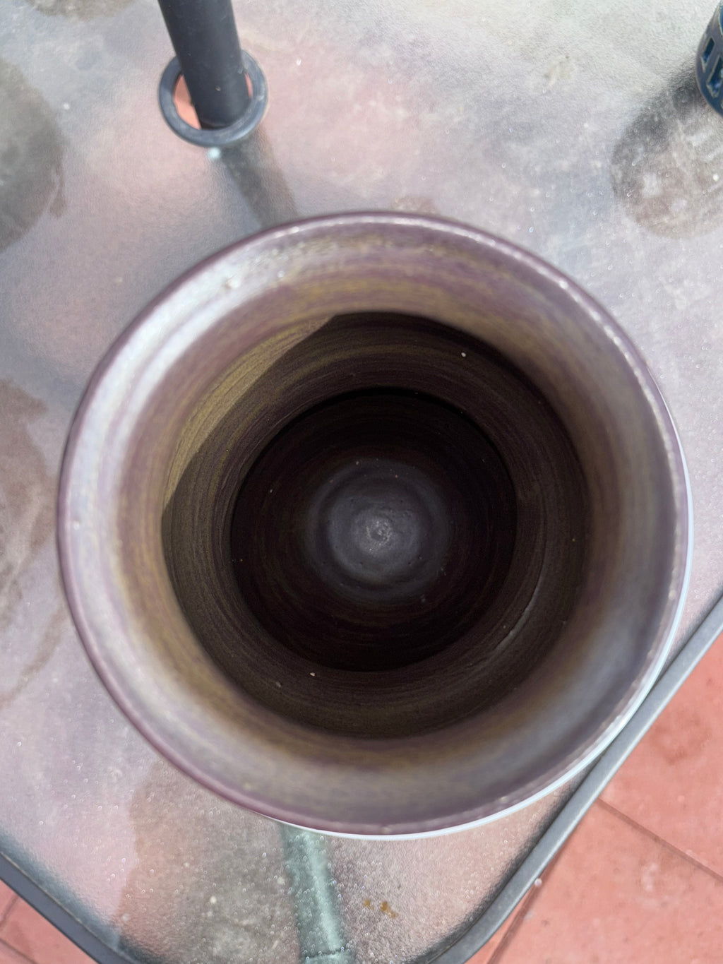 Blackened Copper Vase