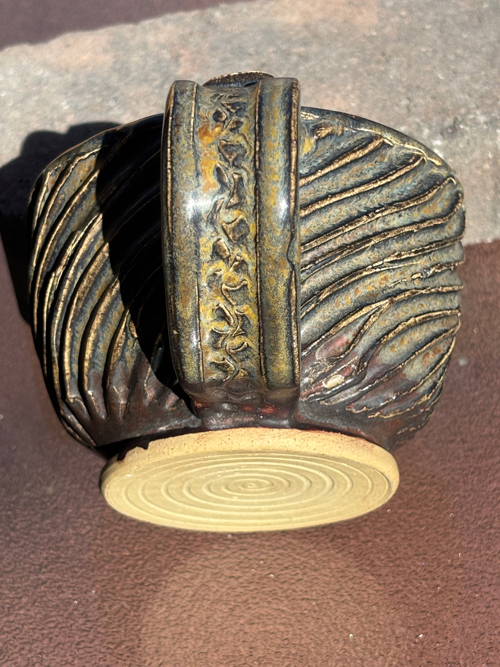Spiraled Carved Mug
