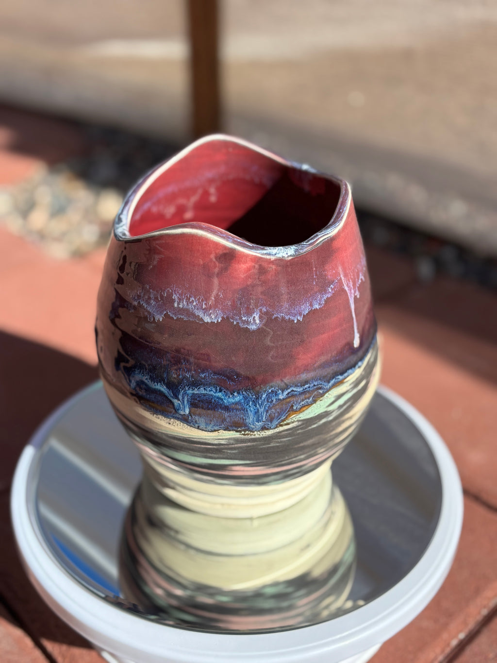 Marbled Dragon Egg Vase