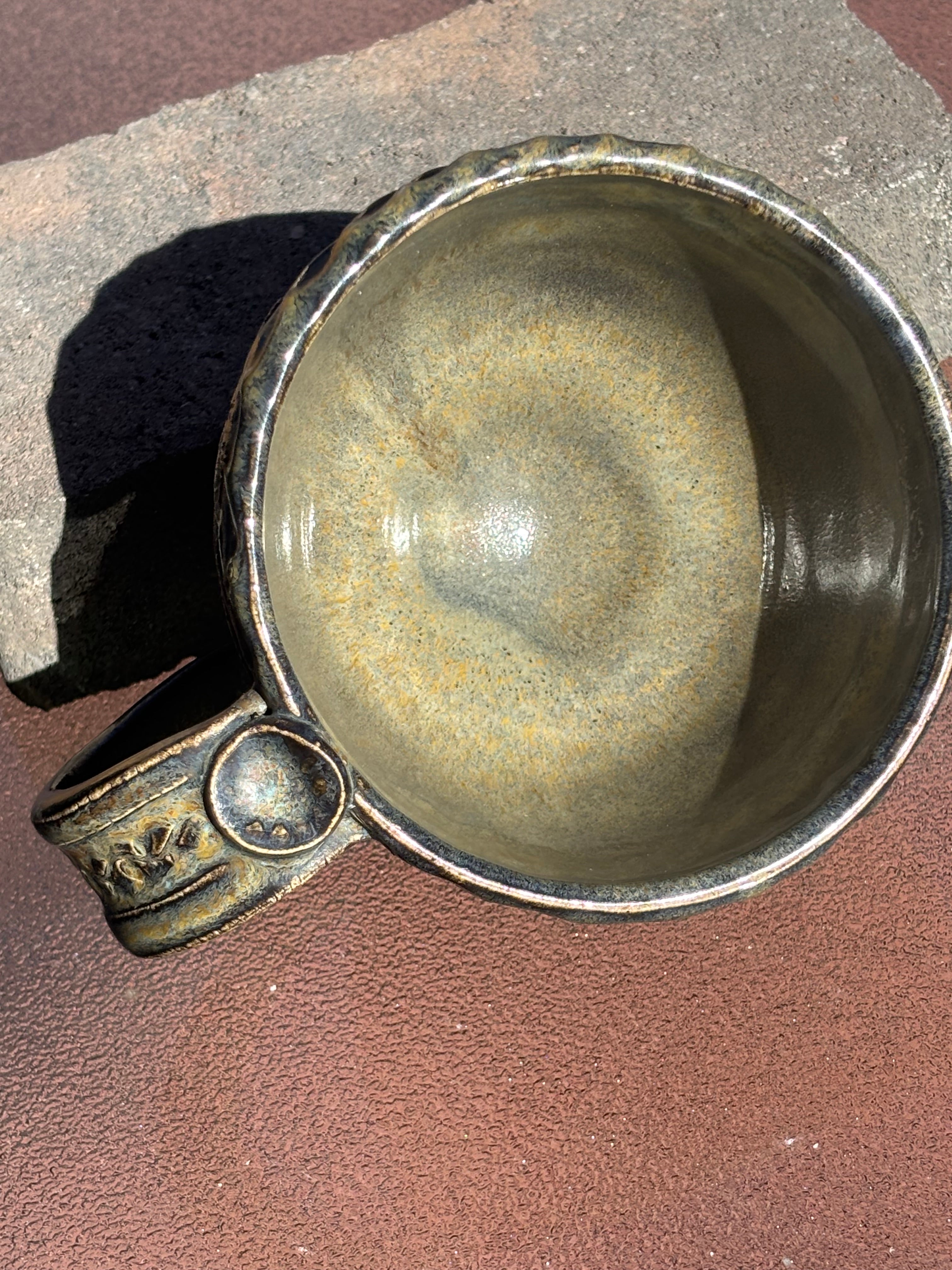 Spiraled Carved Mug