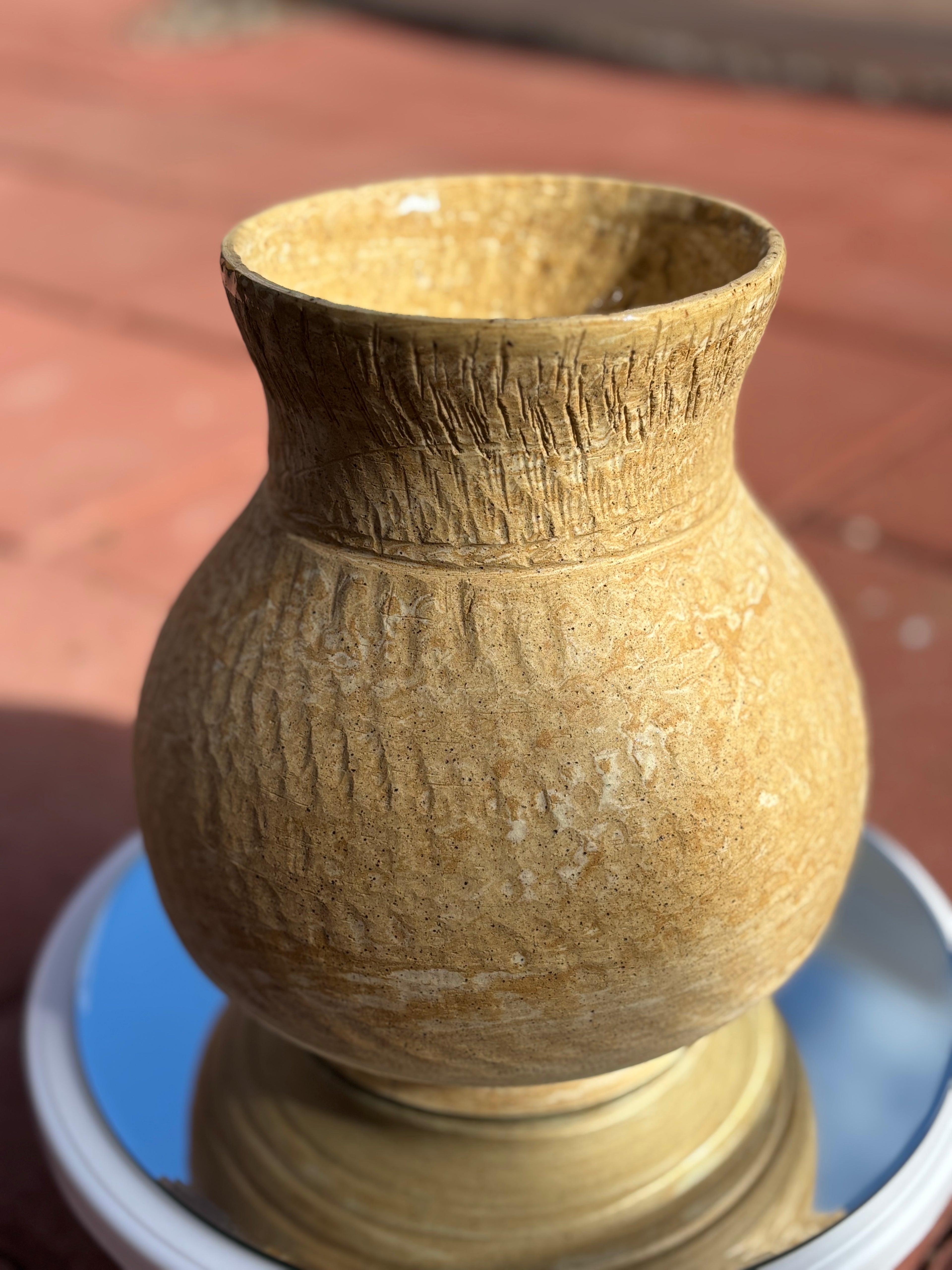 Marbled Bellied Vase