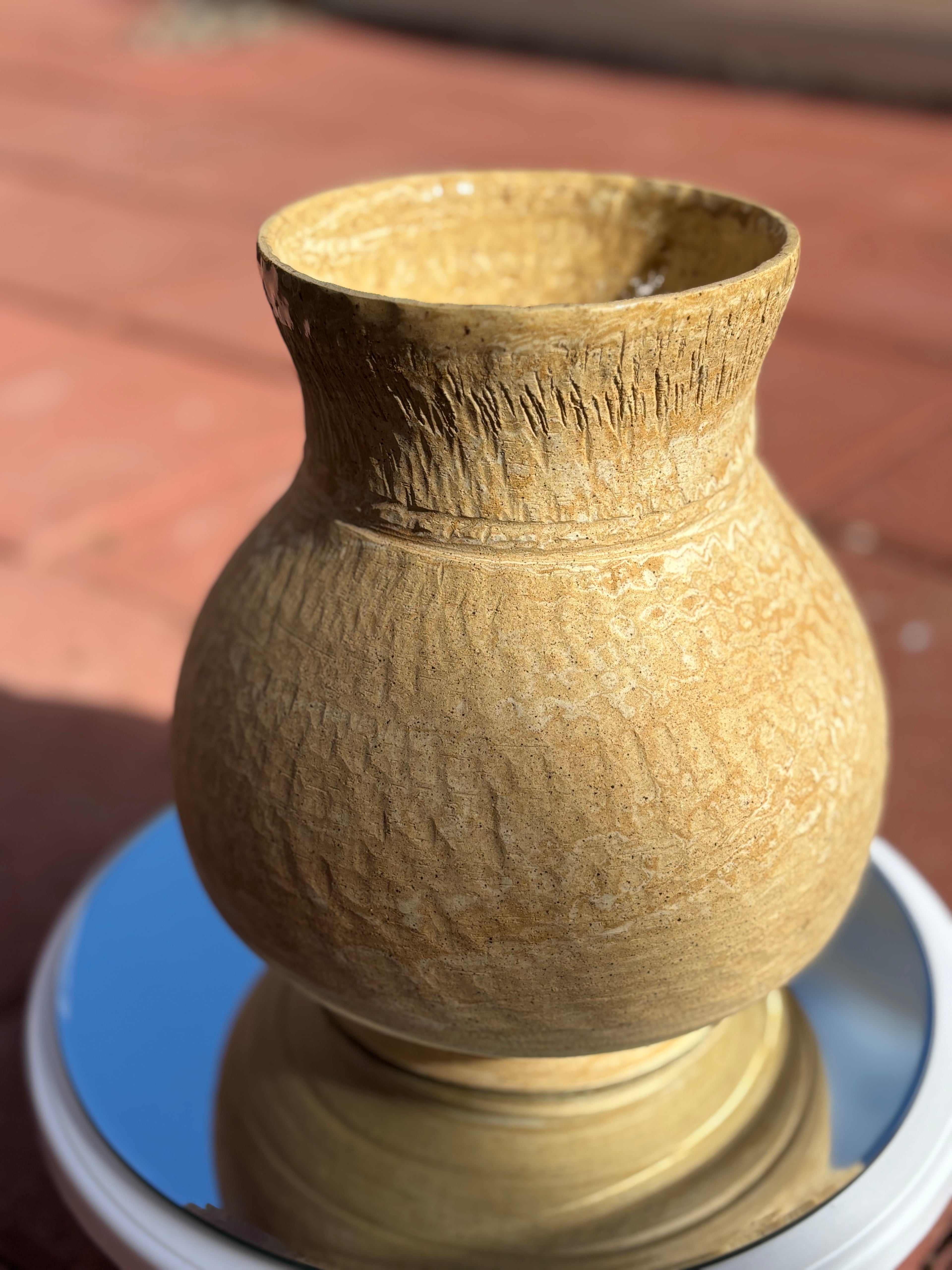 Marbled Bellied Vase