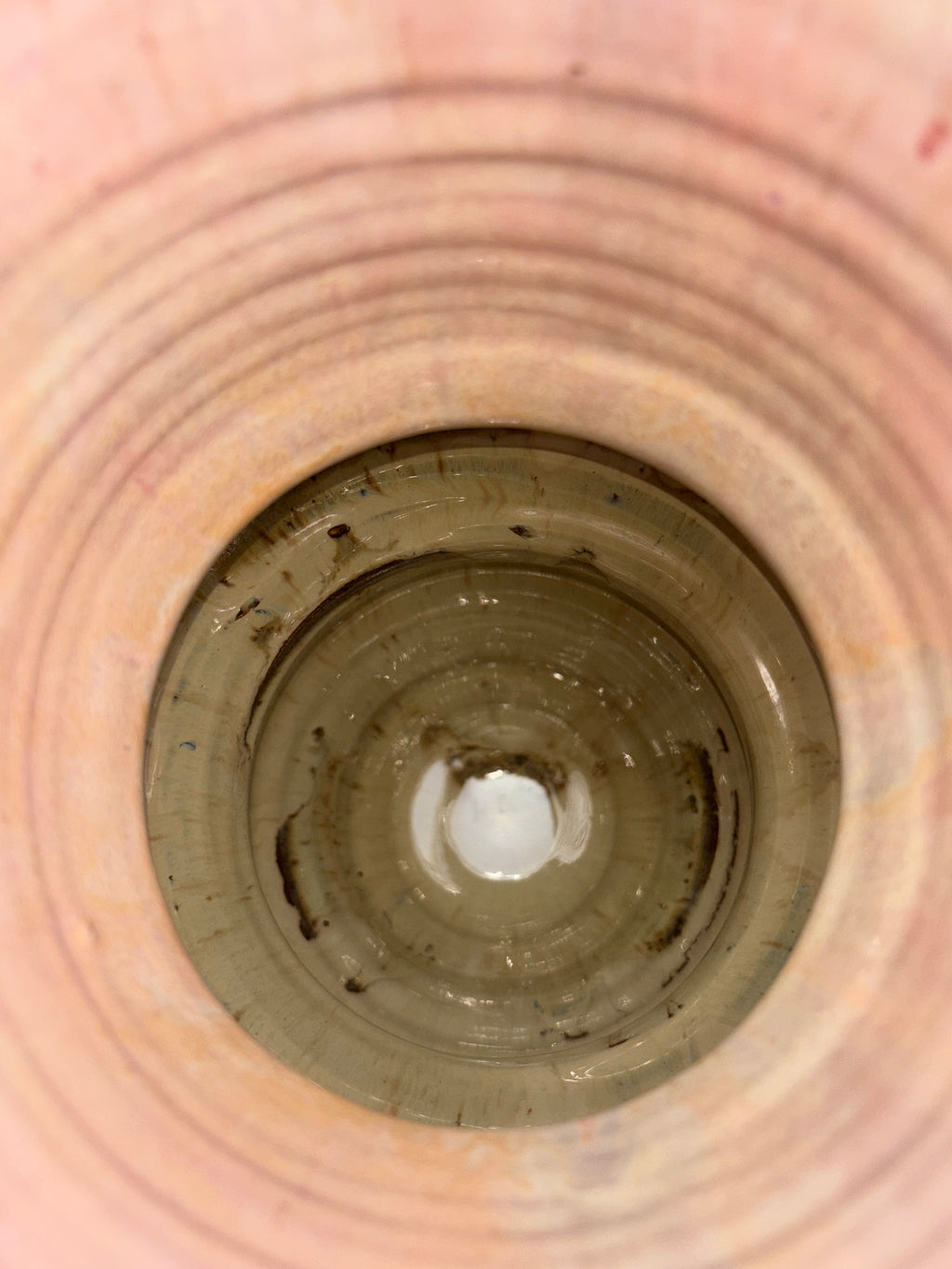 Cotton Candy Carved Vase