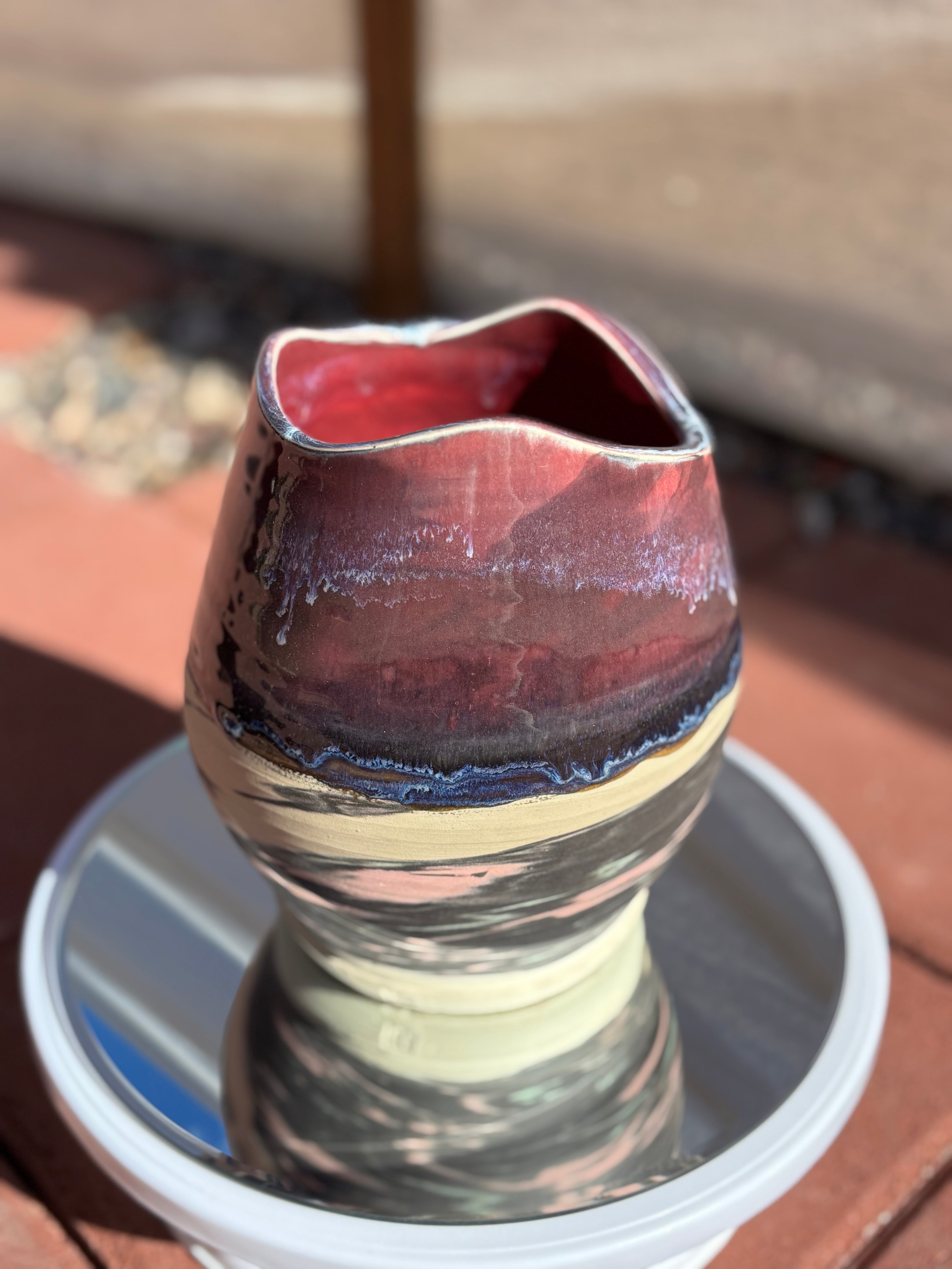 Marbled Dragon Egg Vase