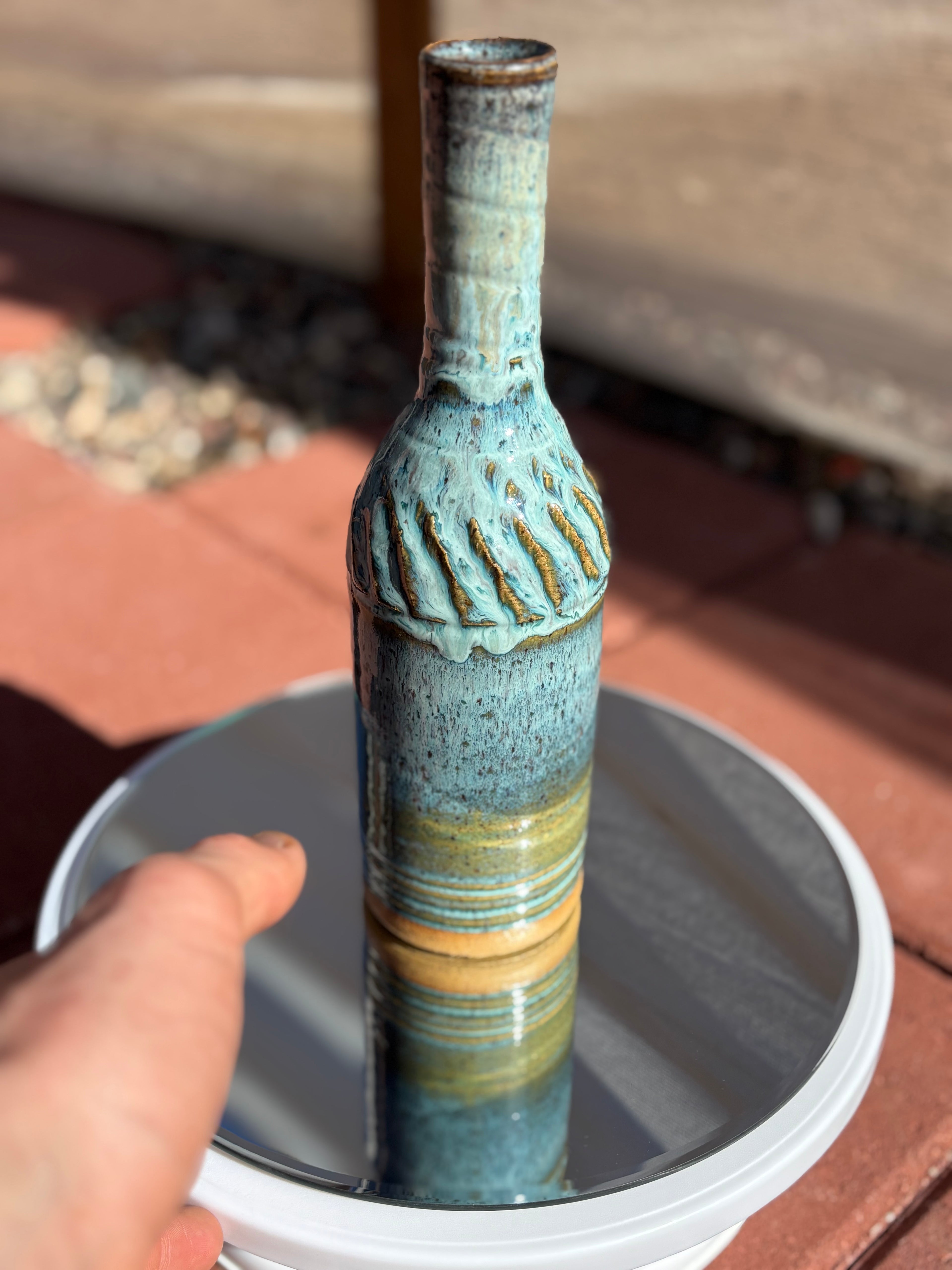 Twisted Bottleneck Vase