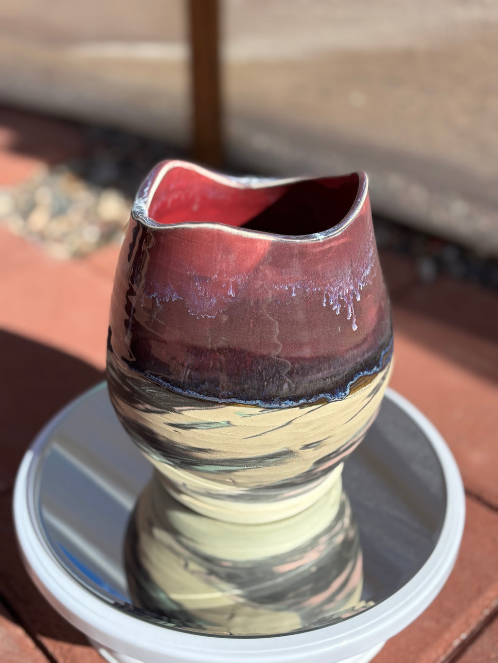 Marbled Dragon Egg Vase