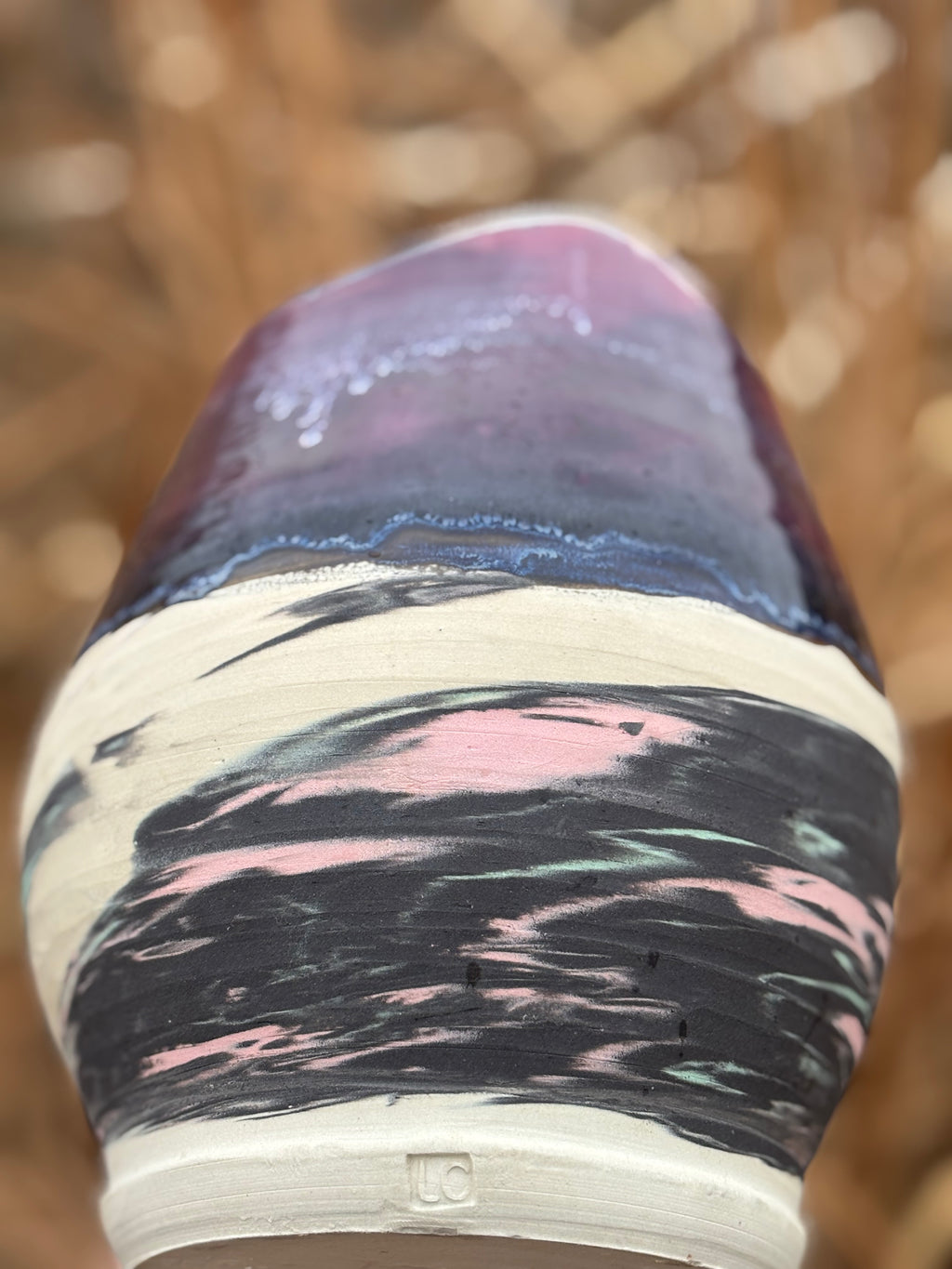 Marbled Dragon Egg Vase