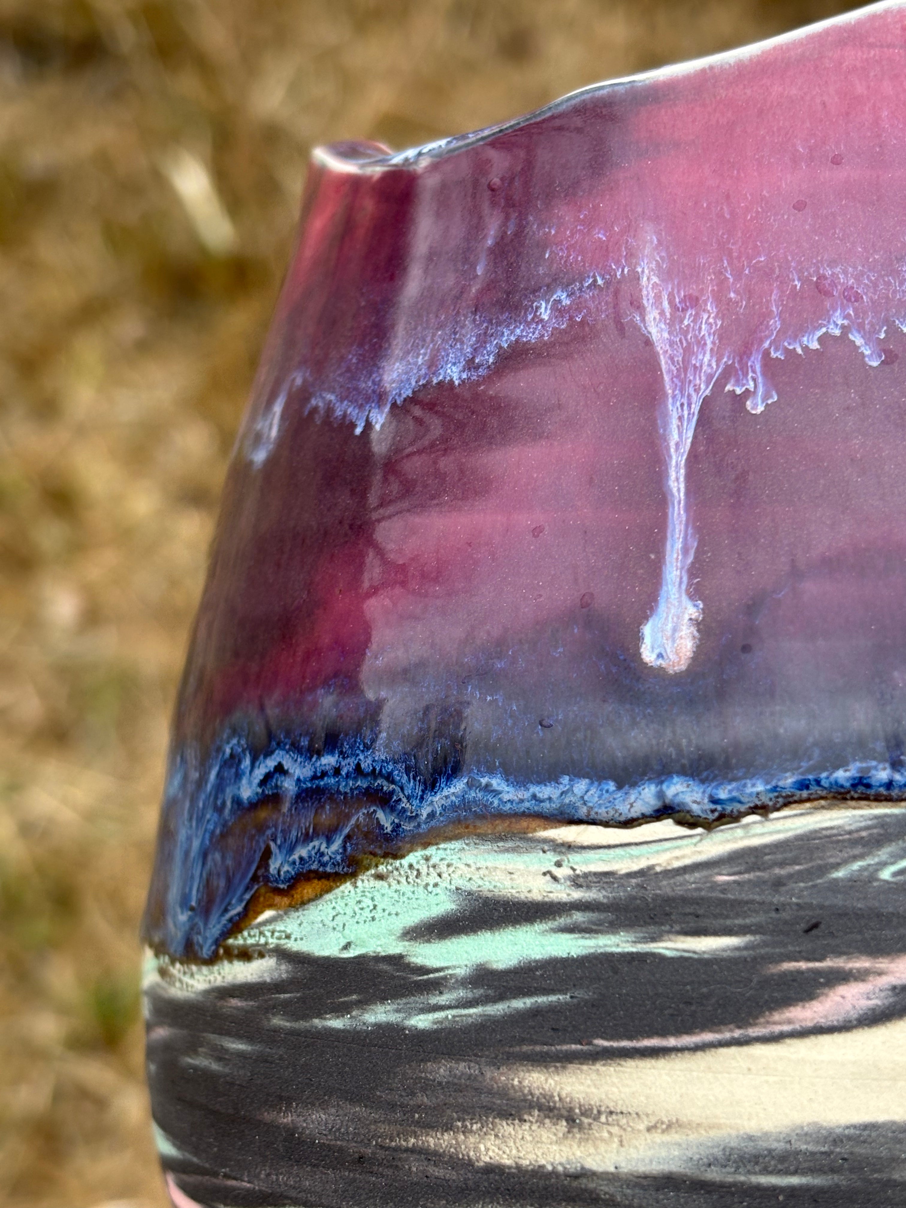 Marbled Dragon Egg Vase