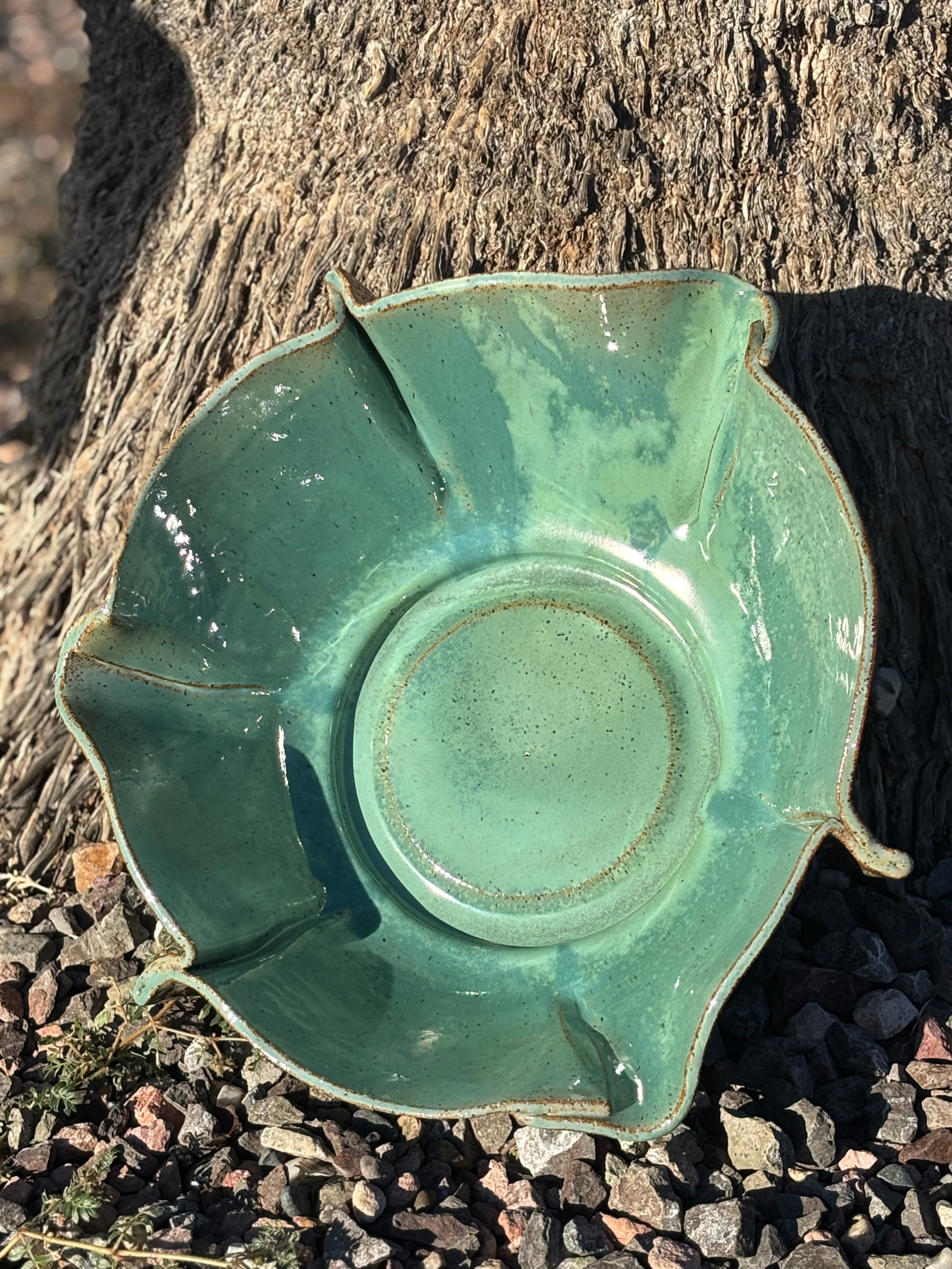 Ocean Blue Heart Bowl