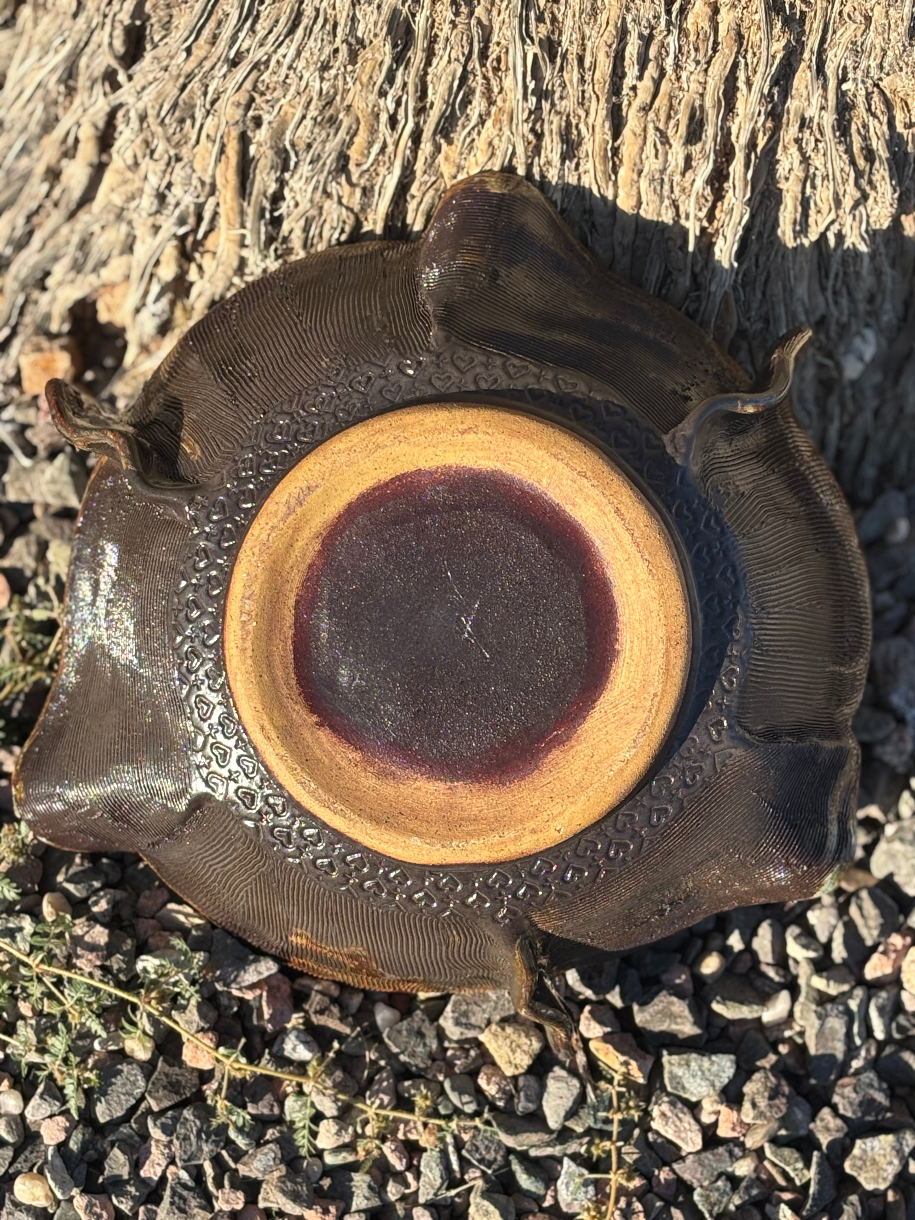 Ocean Blue Heart Bowl
