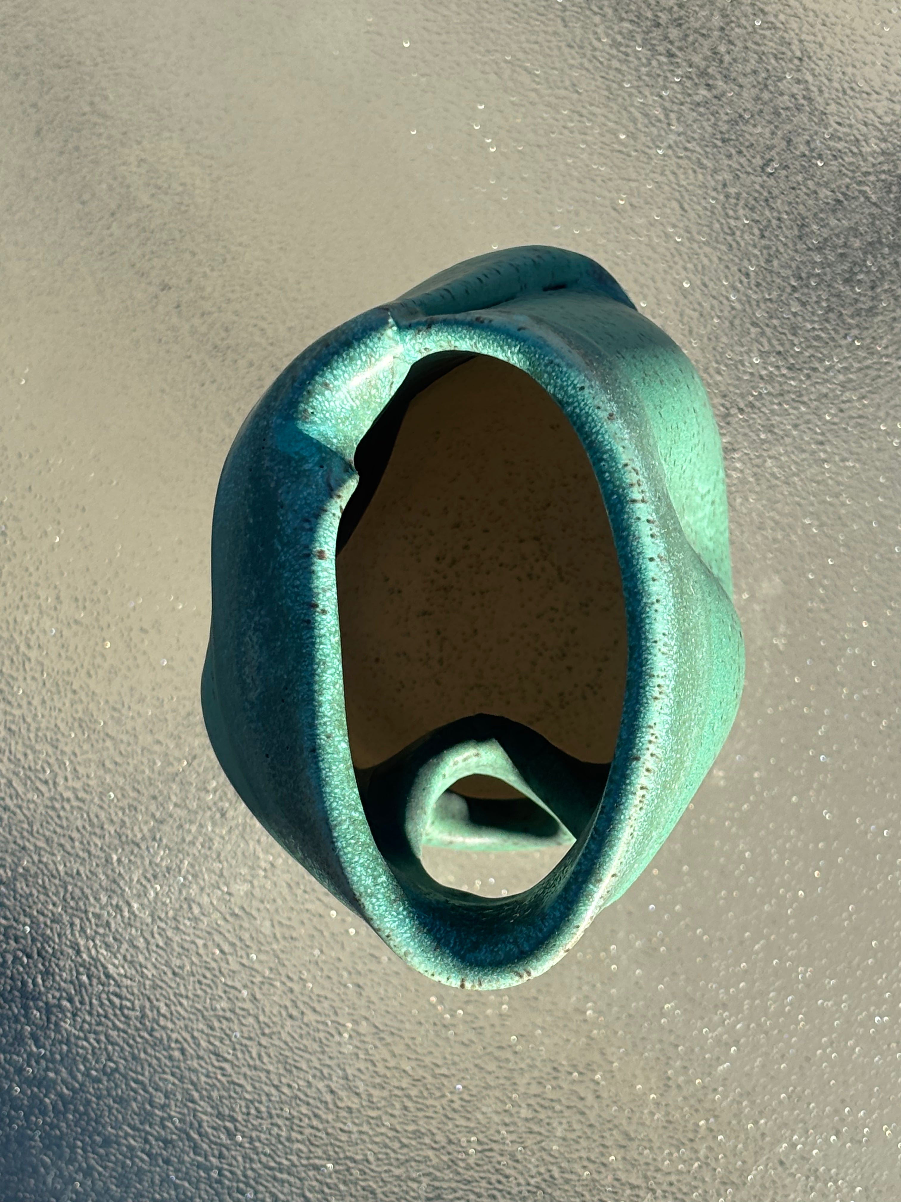 Weathered Bronze Funky Vase