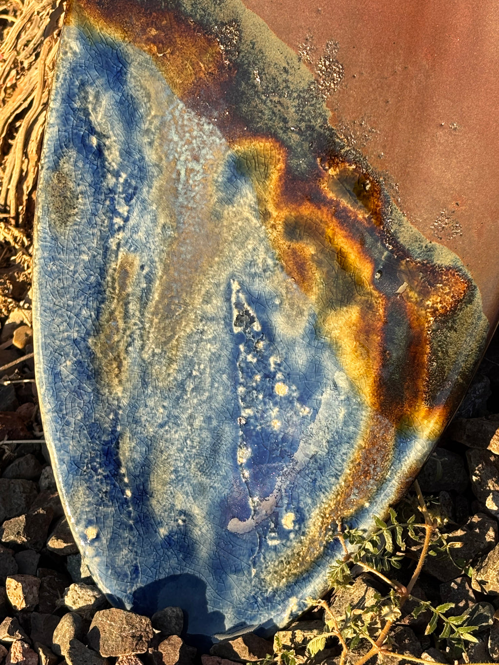 Half and Half Wall Platter