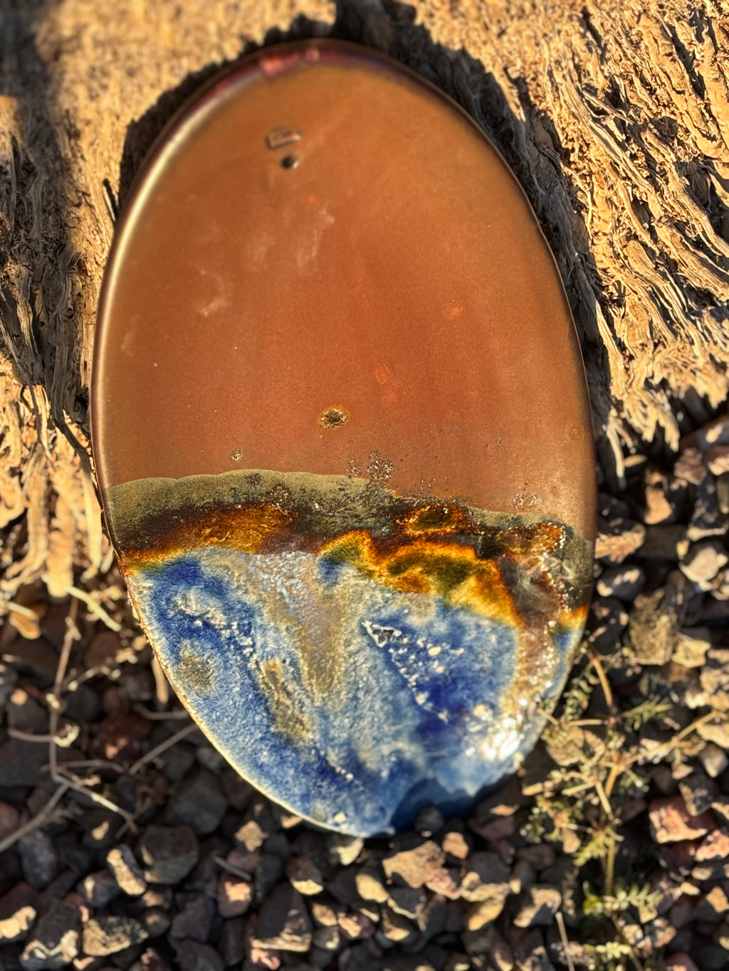 Half and Half Wall Platter