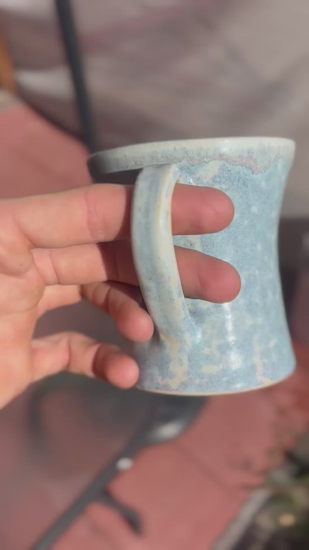 Two Tone Hourglass Mug